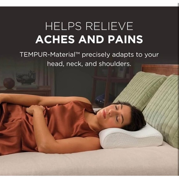 Tempur-Pedic TEMPUR-Ergo Neck Pillow, Large Profile, White - Picture 3 of 10